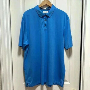 Ben Hogan Men’s Golf Polo Blue Sz XL Collared Buttons